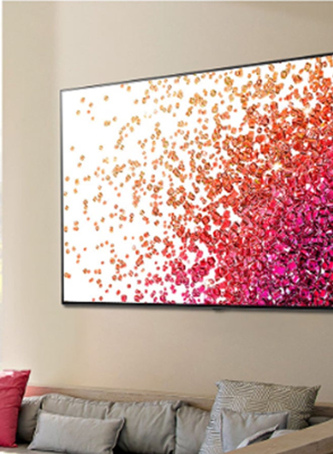 LG - Nanocell Tv 75 Inch Nano75 Series, 4K Active Hdr, Webos Smart Thinq Ai 75NANO75VPA Black - Image 1