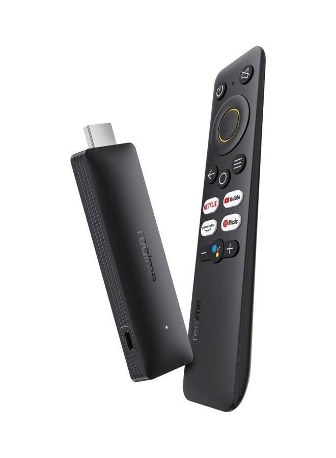 realme - 4k Smart Google TV Stick Black - Image 1