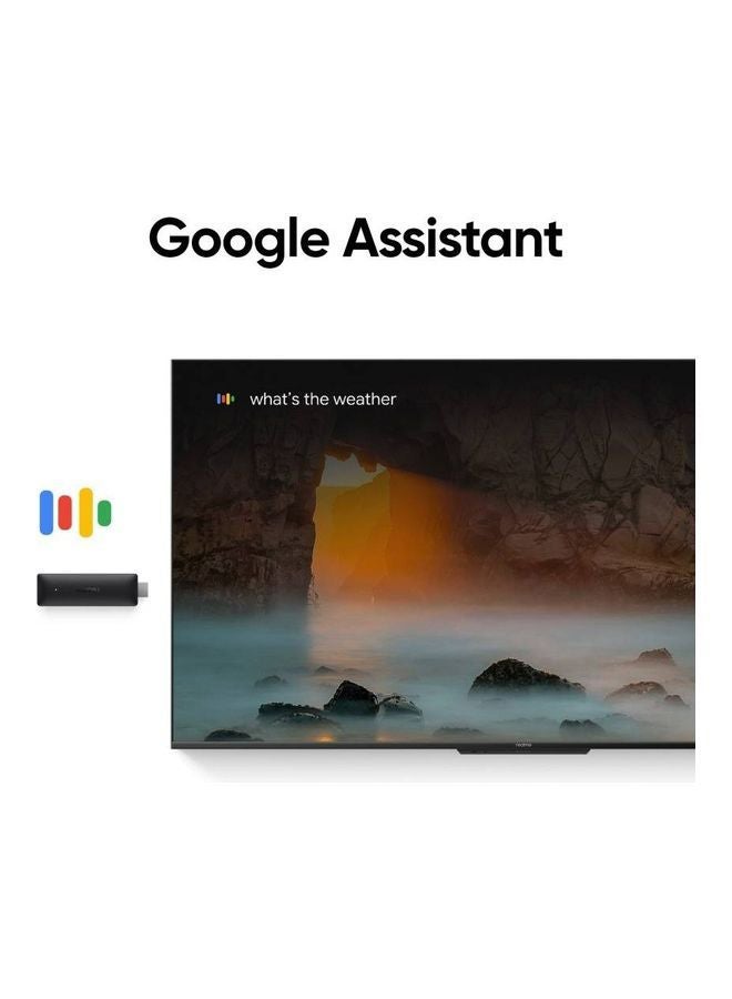 realme - 4k Smart Google TV Stick Black - Image 1
