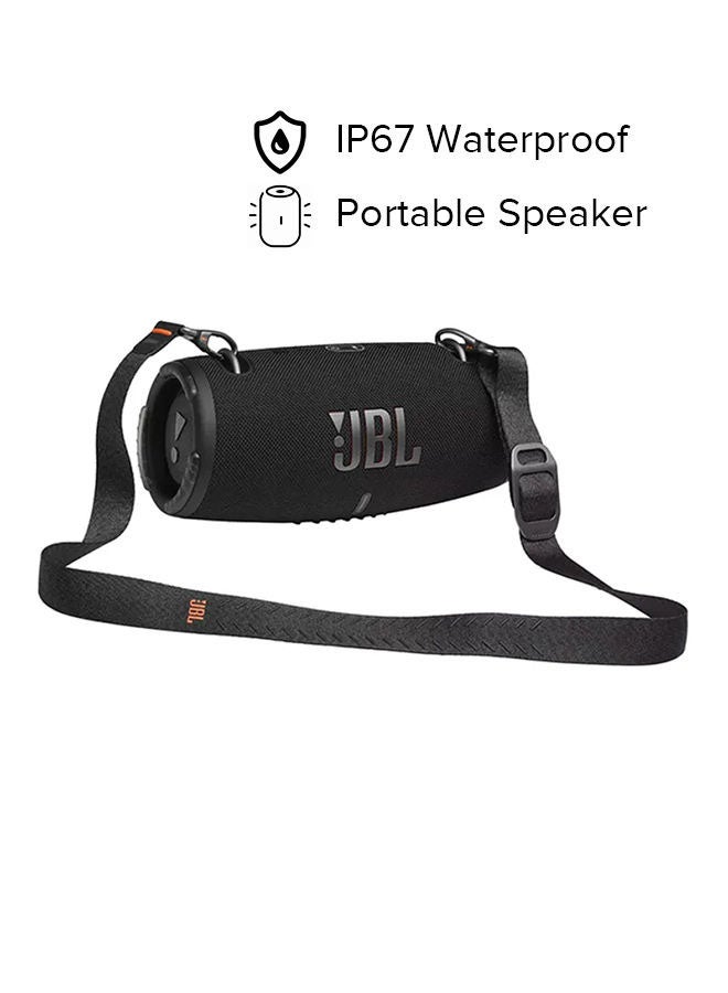 JBL - Xtreme 3 Portable Waterproof Speaker - Massive Pro Sound - Immersive Deep Bass - 15H Battery - Built In Charger Black - Image 1