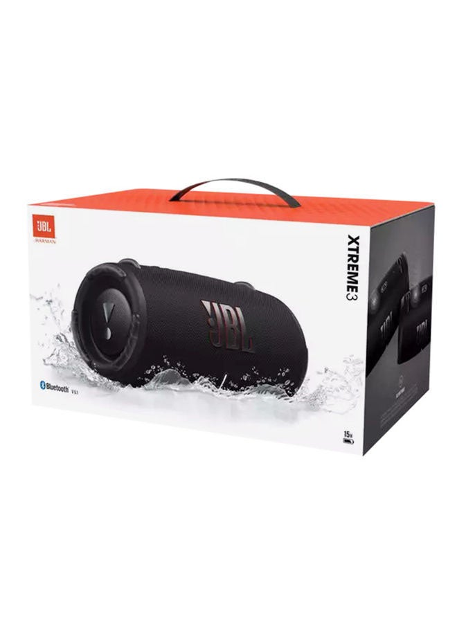 JBL - Xtreme 3 Portable Waterproof Speaker - Massive Pro Sound - Immersive Deep Bass - 15H Battery - Built In Charger Black - Image 1