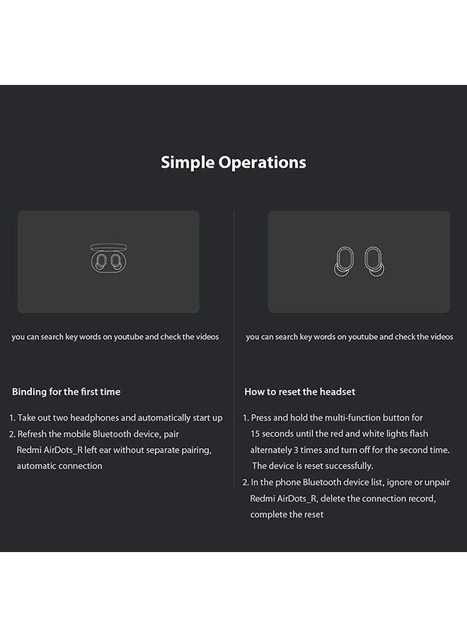 Xiaomi - AirDots Wireless In-Ear Earbuds Black - Image 1