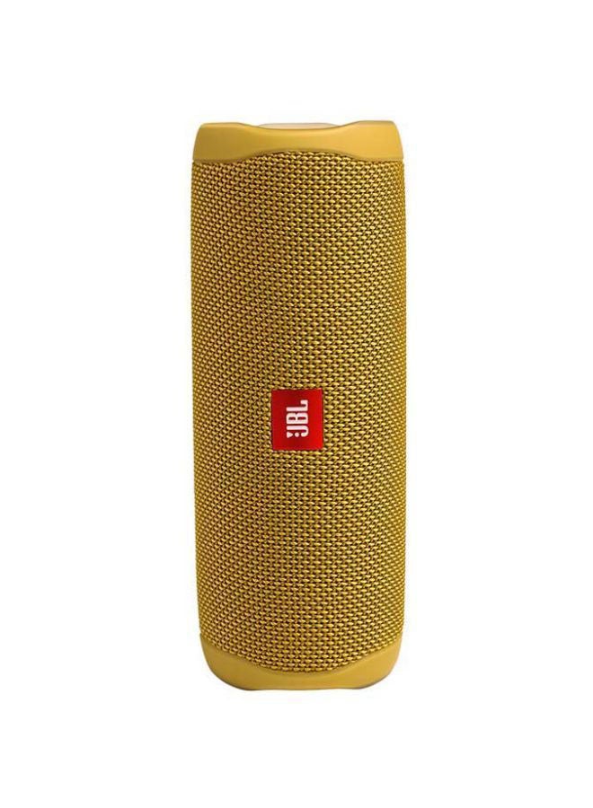 JBL - Flip 5 Portable Bluetooth Speaker Yellow - Image 1