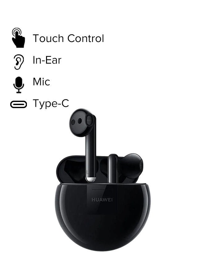 HUAWEI - FreeBuds 3 Wireless Noise Cancellation Earphones With Charging Case Carbon Black Carbon Black - Image 1