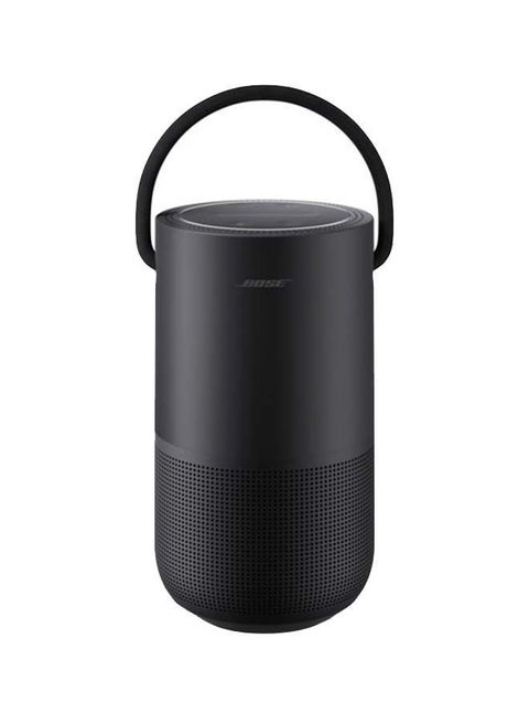Portable Smart Speaker, Water-Resistant Design With 360° Sound Bluetooth Wi-Fi And Airplay 2 Triple Black