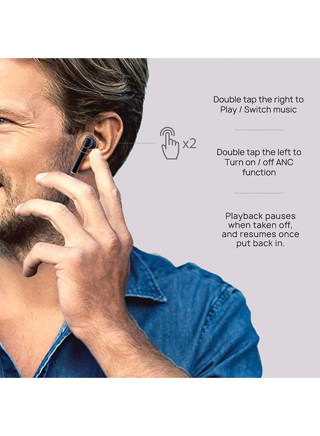 HUAWEI - FreeBuds 3 Wireless Noise Cancellation Earphones With Charging Case Carbon Black Carbon Black - Image 1
