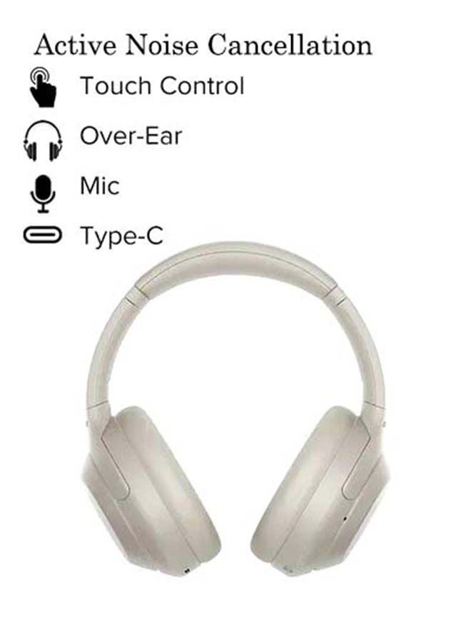 Sony - WH-1000XM4 Premium Wireless Noise Cancelling Headphones Platinum Silver - Image 1
