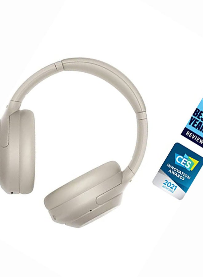 Sony - WH-1000XM4 Premium Wireless Noise Cancelling Headphones Platinum Silver - Image 1