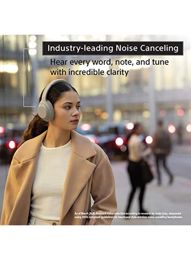 Sony - WH-1000XM4 Premium Wireless Noise Cancelling Headphones Platinum Silver - Image 1