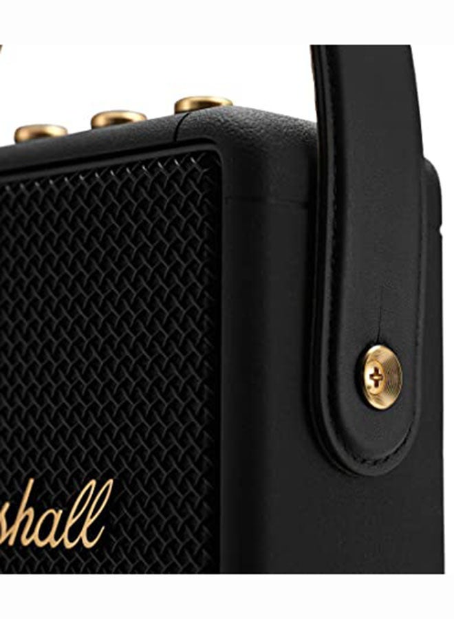 Marshall - Stockwell II Wireless Portable Bluetooth 20+ Hours 20W Speaker Black/Brass - Image 1