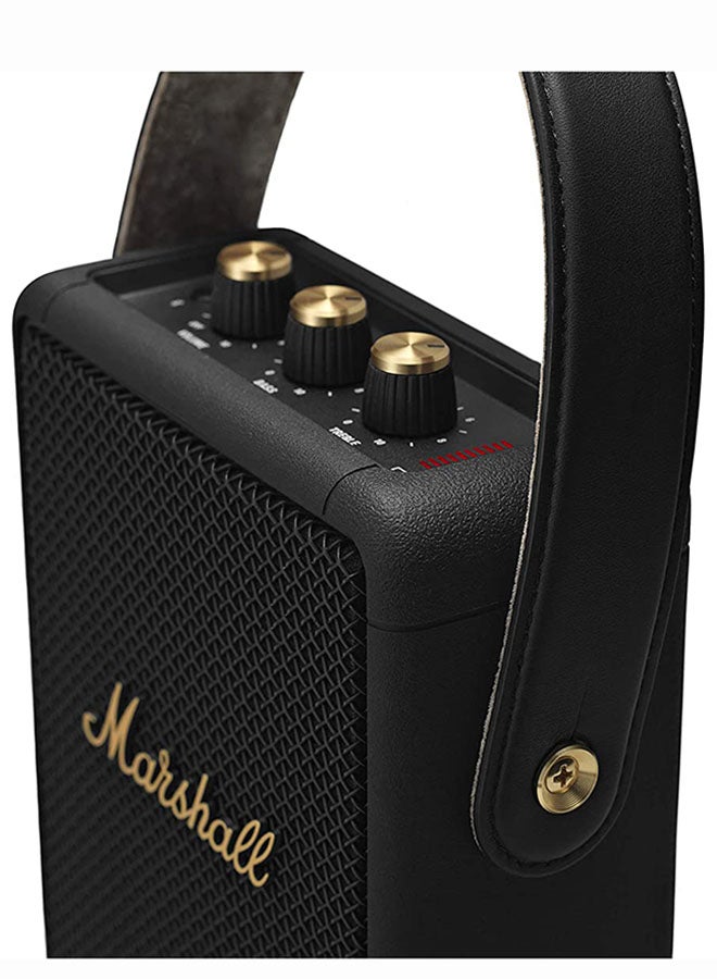 Marshall - Stockwell II Wireless Portable Bluetooth 20+ Hours 20W Speaker Black/Brass - Image 1