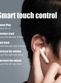Lenovo LP1 TWS Bluetooth Wireless In-Ear Headphones White/Red  - Image 3