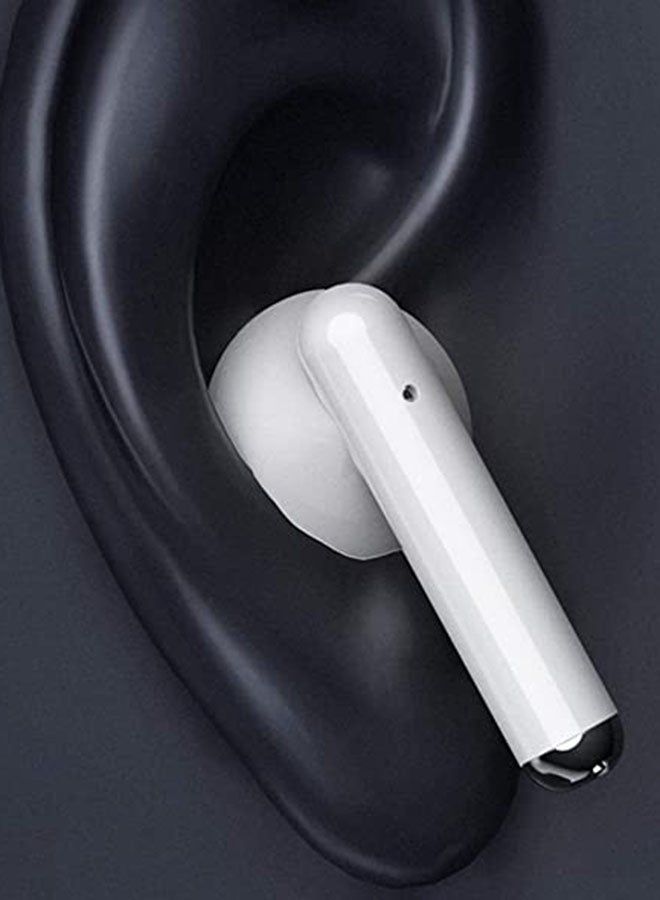 Lenovo - LP1 TWS Bluetooth Wireless In-Ear Headphones White/Red - Image 1