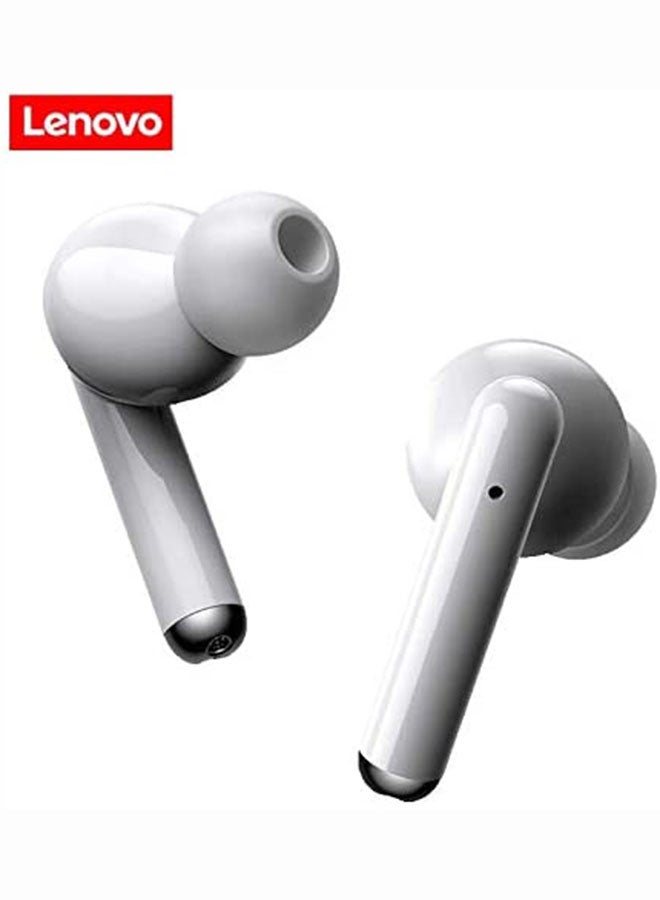 Lenovo - LP1 TWS Bluetooth Wireless In-Ear Headphones White/Red - Image 1