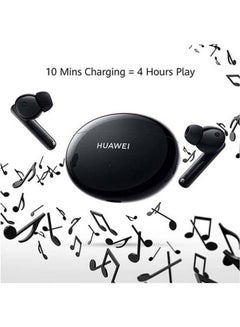 HUAWEI Freebuds 4i In-Ear Bluetooth Earbuds with Charging Case Carbon Black  - Image 2