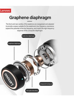 Lenovo LivePods LP12 TWS Earbuds Wireless Bluetooth 5.0 DSP Noise Reduction IPX5 Black/Gold  - Image 5