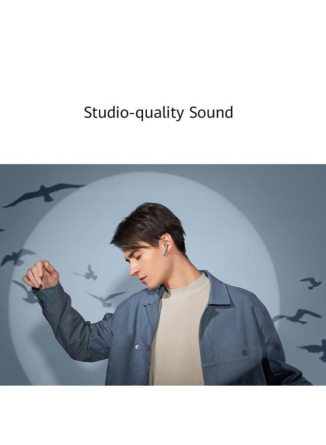 هواوي سماعات أذن فري بادز 4 لاسلكية تدعم تقنية البلوتوث مع خاصية إلغاء الضوضاء الفعَّالة فضي جليدي - Image 2