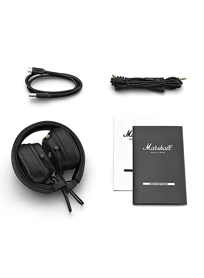 Marshall Major IV Foldable Bluetooth Wired/Wireless 80+ Hours of Playtime Headphones
