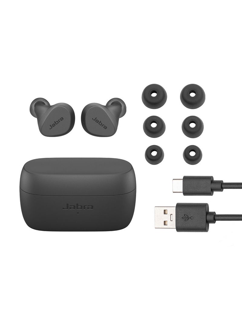 Jabra - Elite 2 In Ear Wireless Bluetooth Earbuds – Noise Isolating True Wireless Buds With 2 Built-In Microphones, Rich Bass, Customizable Sound Dark Grey - Image 1