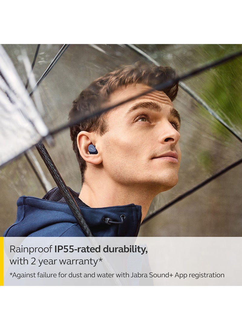 Jabra - Elite 2 In Ear Wireless Bluetooth Earbuds – Noise Isolating True Wireless Buds With 2 Built-In Microphones, Rich Bass, Customizable Sound Dark Grey - Image 1