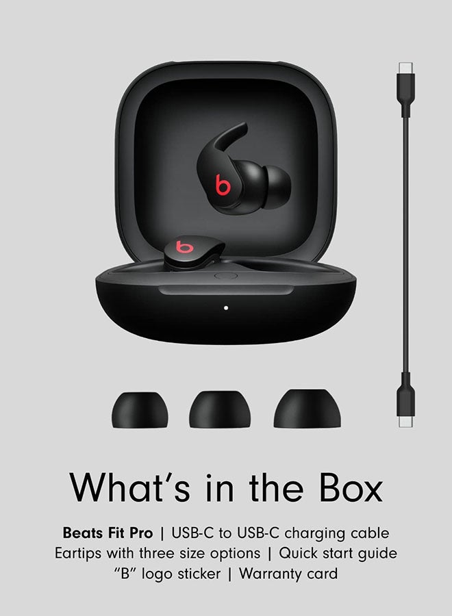 beats - Fit Pro True Wireless Noise Cancelling Earbuds Beats Black - Image 1