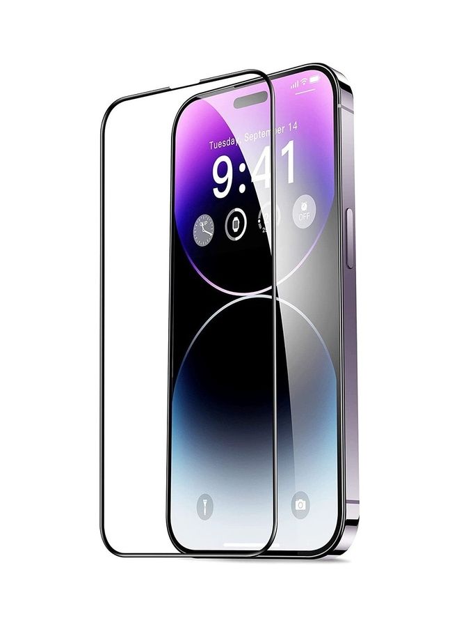 MARGOUN 3Pack for iPhone 14 Pro Max Screen Protector Tempered Glass, Lens Protector and Clear Case Cover Full Coverage Front and Back Protection Clear/Black - Image 3