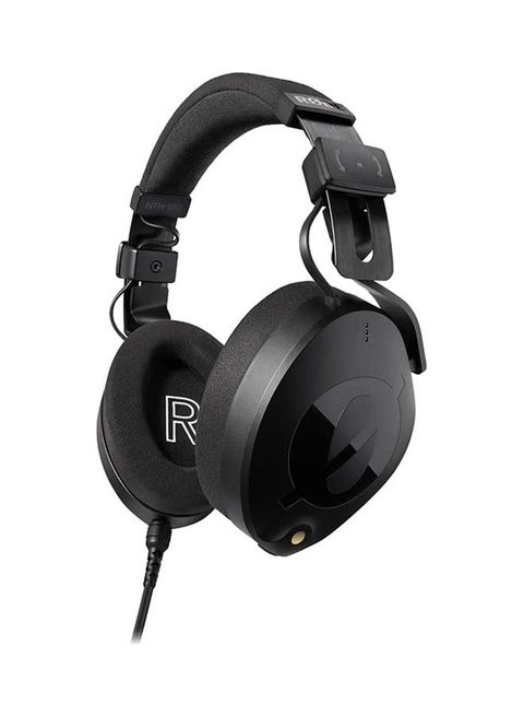 NTH-100 Professional Over Ear Headphones For Content Creation Music Production Mixing And Audio Editing Podcasting Location Recording Black
