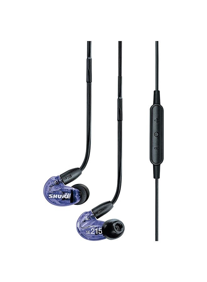 Shure - SE215 Special Edition PRO Wired Earbuds - Professional Sound Isolating Earphones, Clear Sound & Deep Bass, Single Dynamic MicroDriver, Great for Music, Gaming, & Calls - Purple - Image 1