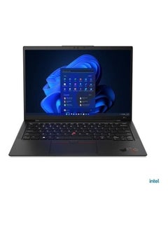ThinkPad X1 Carbon Gen 10 With 14-Inch WUXGA Display, 12th Gen Core i7-1255U Processor / 16GB RAM / 1TB SSD / Intel Iris Xe Graphics / Win11 Pro / Middle East Version / English/Arabic Black