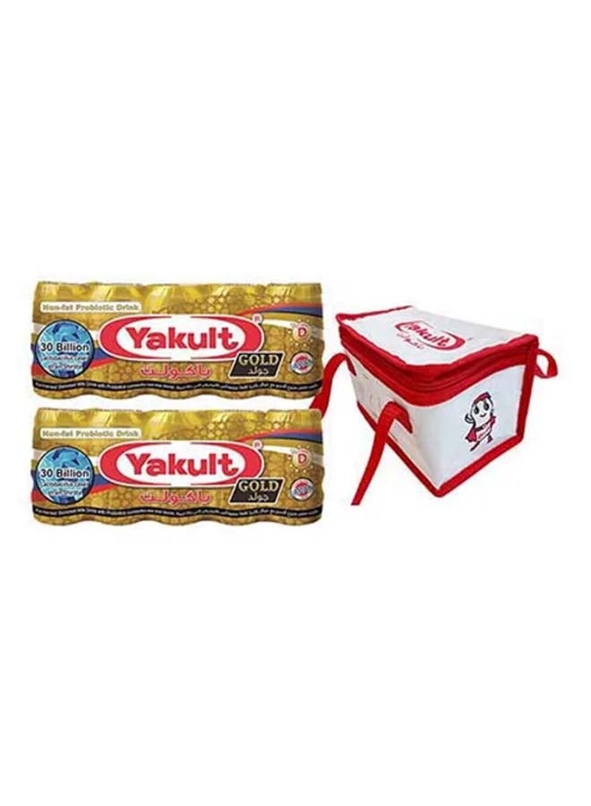 Yakult - Gold Probiotic Drink With Cooler Bag Plain 800ml Pack of 10 - Image 1