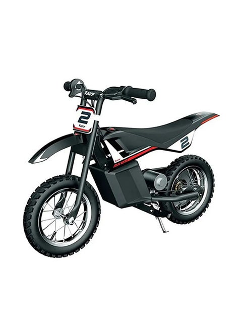 دراجة أطفال MX125Dirt تعمل بالطاقة الصاروخية مع هندسة موتوكروس الأصلية، دفع خلفي، 100 واط، عزم دوران عالي، محرك يعمل بسلسلة لمدة 7 سنوات فما فوق