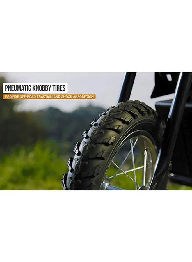 Razor Kids MX125Dirt Rocketelectric-powered Bike With Authentic Motocross Geometry, Rear-wheel Drive, 100-watt, High-torque, Chain-driven Motor For 7+ Years Black 92.5 x 54.5 x 64cm