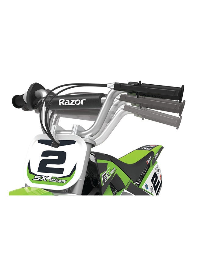 Razor Razor Kids Electric Motorbike - SX350 McGrath Dirt Bike for Children 13+ w/ 14 mph Max Speed & 30 Minute Ride Time, Up to 7 Mile Range, 250W Ride On with 24V 7Ah Battery & 12" Pneumatic Tyres - Green Green  - Image 3