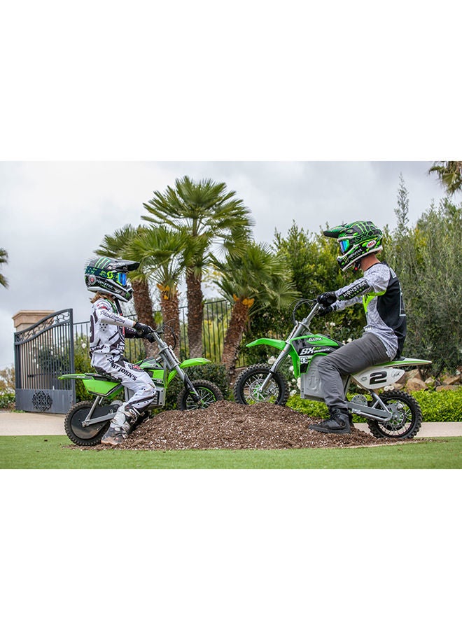 Razor Kids Electric Motorbike - SX350 McGrath Dirt Bike for Children 13+ w/ 14 mph Max Speed & 30 Minute Ride Time, Up to 7 Mile Range, 250W Ride On with 24V 7Ah Battery & 12" Pneumatic Tyres - Green Green