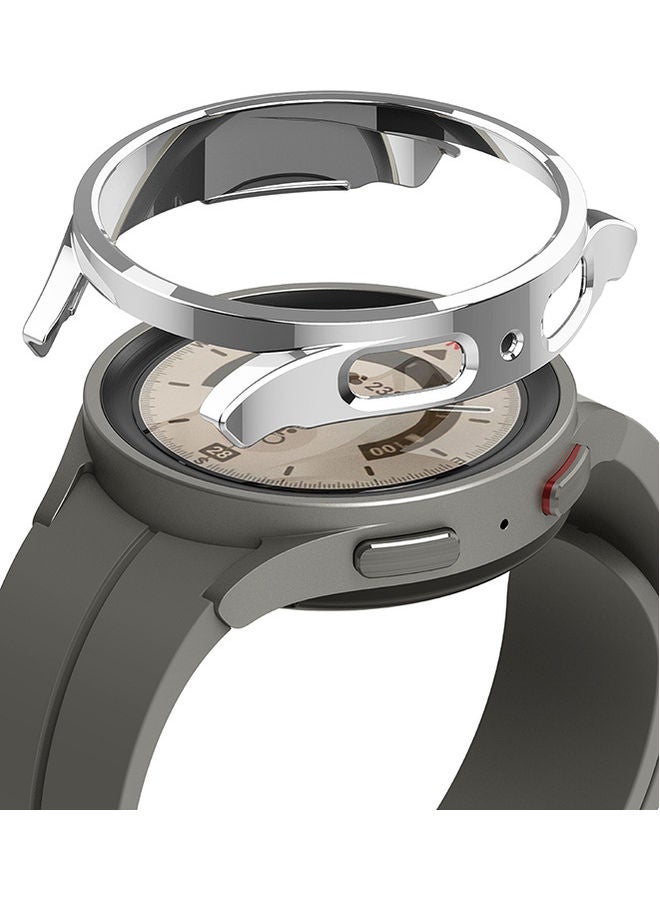 Ringke Slim Cover Compatible With Samsung Galaxy Watch 5 Case Pro 45mm Anti-Yellowing Premium PC Hard Thin Chrome - Image 1