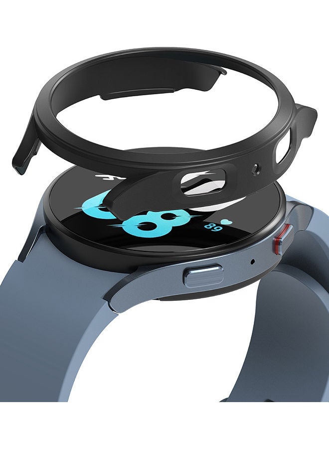 رينجك غطاء نحيف متوافق مع ساعة سامسونج جالكسي 5 مقاس 44 مم، جراب صلب رفيع مقاوم للاصفرار من البولي كربونات الفاخر - Image 1