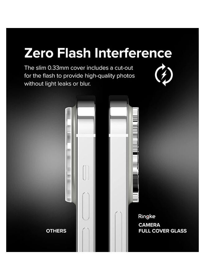 Ringke - Pack Of 2 Invisible Defender Series Lens Protector For iPhone 14 Pro Or Max Camera Lens Protector Tempered Glass Clear - Image 1