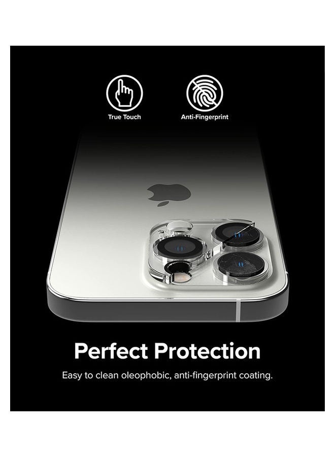 Ringke - Pack Of 2 Invisible Defender Series Lens Protector For iPhone 14 Pro Or Max Camera Lens Protector Tempered Glass Clear - Image 1