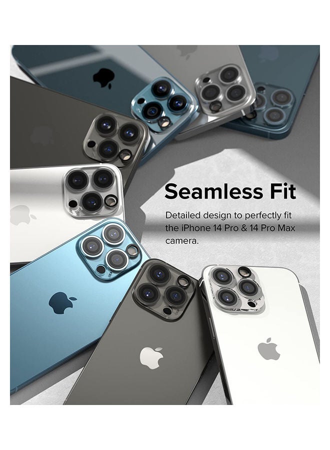 Ringke - Pack Of 2 Invisible Defender Series Lens Protector For iPhone 14 Pro Or Max Camera Lens Protector Tempered Glass Clear - Image 1