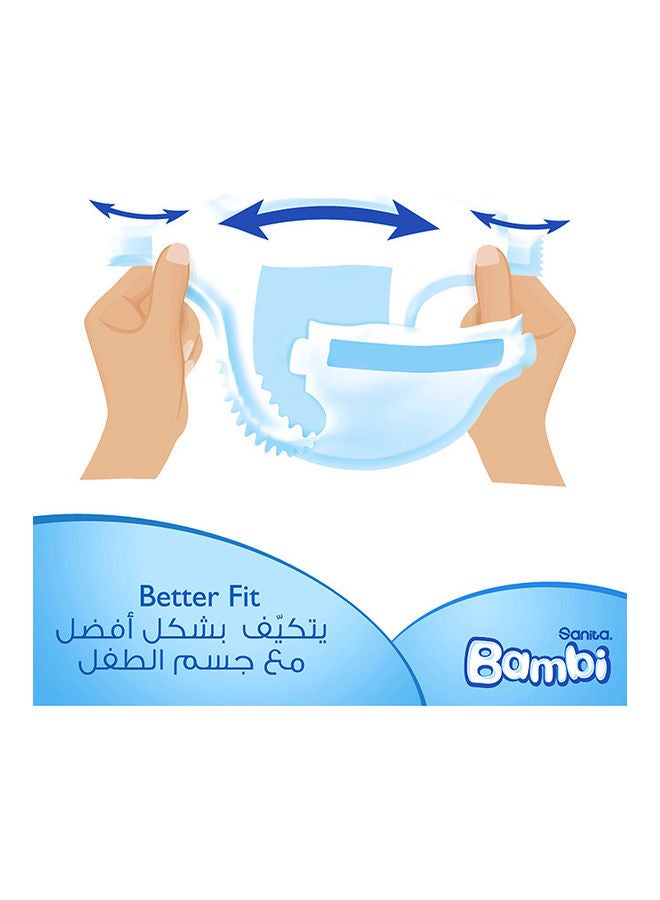 سانيتا بامبي حفاضات أطفال، العبوة الضخمة مقاس 3، متوسط، 6-11 كجم، 210 حفاضة - Image 4