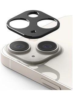 Camera Styling Compatible with iPhone 14 or 14 Plus Camera Lens Protector Aluminium Frame Tough Protective Cover Sticker Black