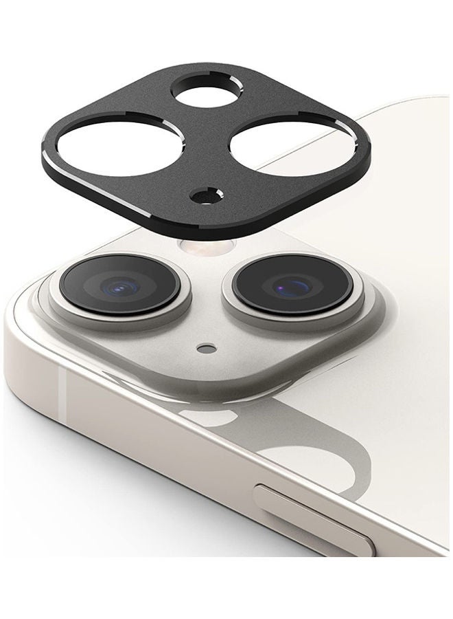 Ringke - Camera Styling Compatible with iPhone 14 or 14 Plus Camera Lens Protector Aluminium Frame Tough Protective Cover Sticker Black - Image 1