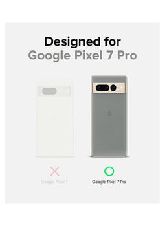 Ringke Fusion Compatible With Google Pixel 7 Pro Case Minimal Yellowing Anti-Scratch Hard Clear Back Shockproof Bumper Cover Matte Clear  - Image 2