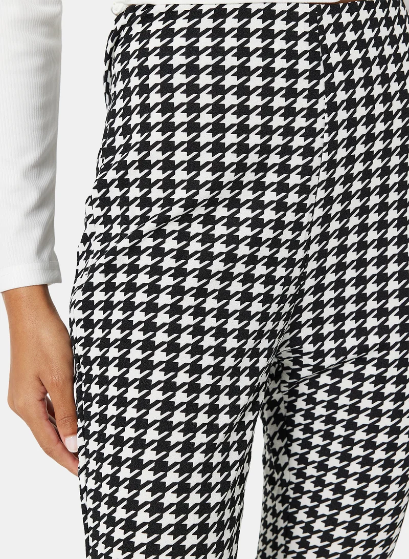 STYLISTPARK Houndstooth High Rise Leggings Black/White