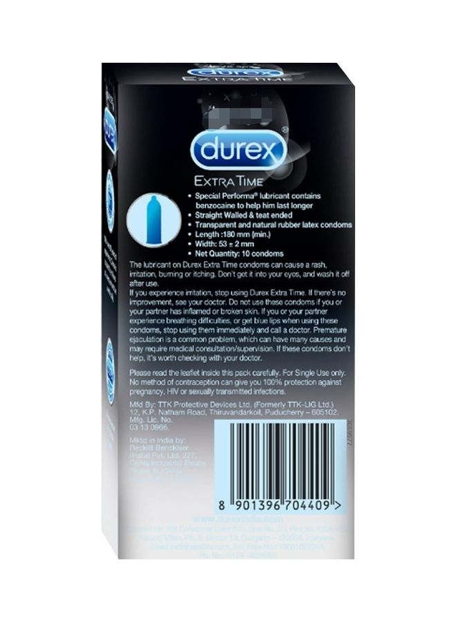 Durex 10-Piece Durex Extra Time Condoms  - Image 2