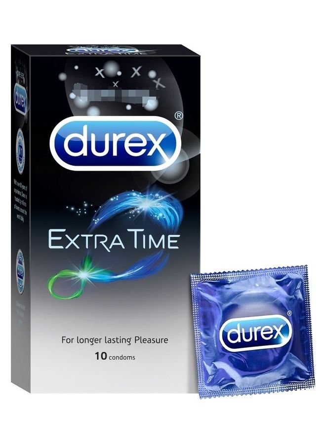 Durex 10-Piece Durex Extra Time Condoms  - Image 1