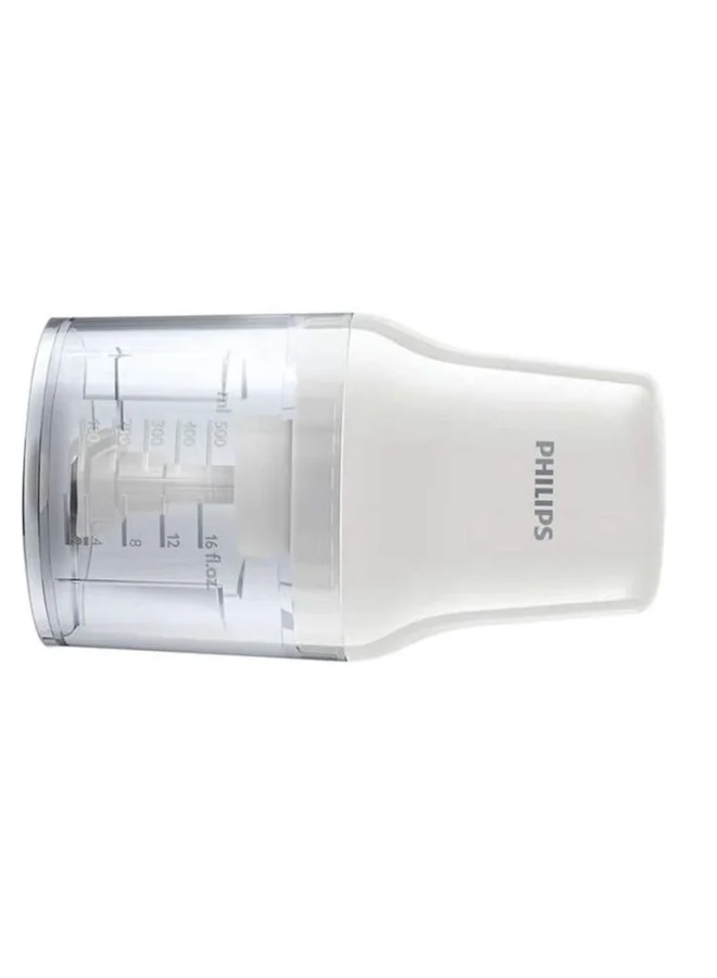 Philips Daily Collection Chopper 0.7 L 450 W HR1393 /HR1393/01 White/Clear