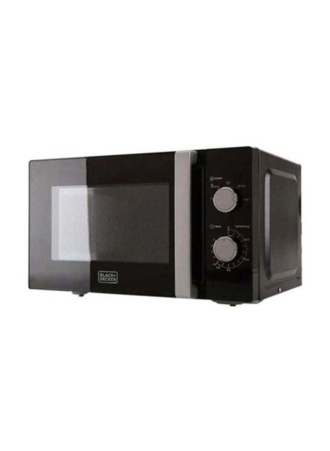 BLACK+DECKER - Microwave Oven 700W, 20L Capacity, Defrost Function for Quick and Easy Cooking, Ideal for Home & Office Use 20 L 700 W MZ2010P-B5 Black/Silver - Image 1