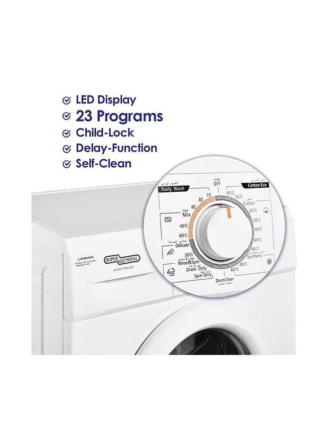 Front Load Washing Machine SGW6100NLED White