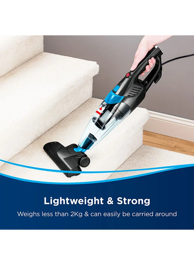 Bissell Featherweight 2-In-1 Upright Vacuum Cleaner 2024E Lightweight 0.5L Capacity, 450W Power, Converts To Handheld, Ideal For Hard Floors| 2-Year Warranty 0.5 L 450 W 2024E Black/Titanium/Blue